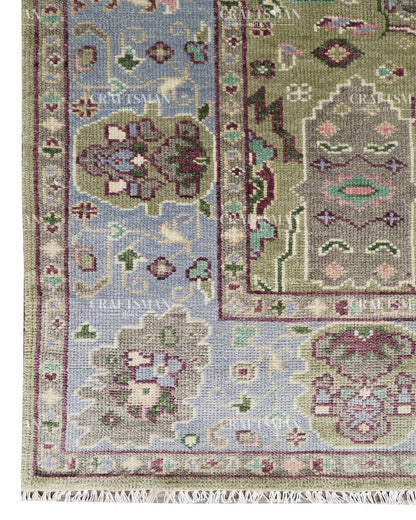 Clayra Wool Hand-Knotted Oushak-Inspired Rug