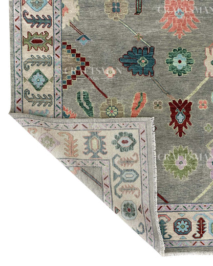 Lioris Wool Hand-Knotted Oushak-Inspired Rug