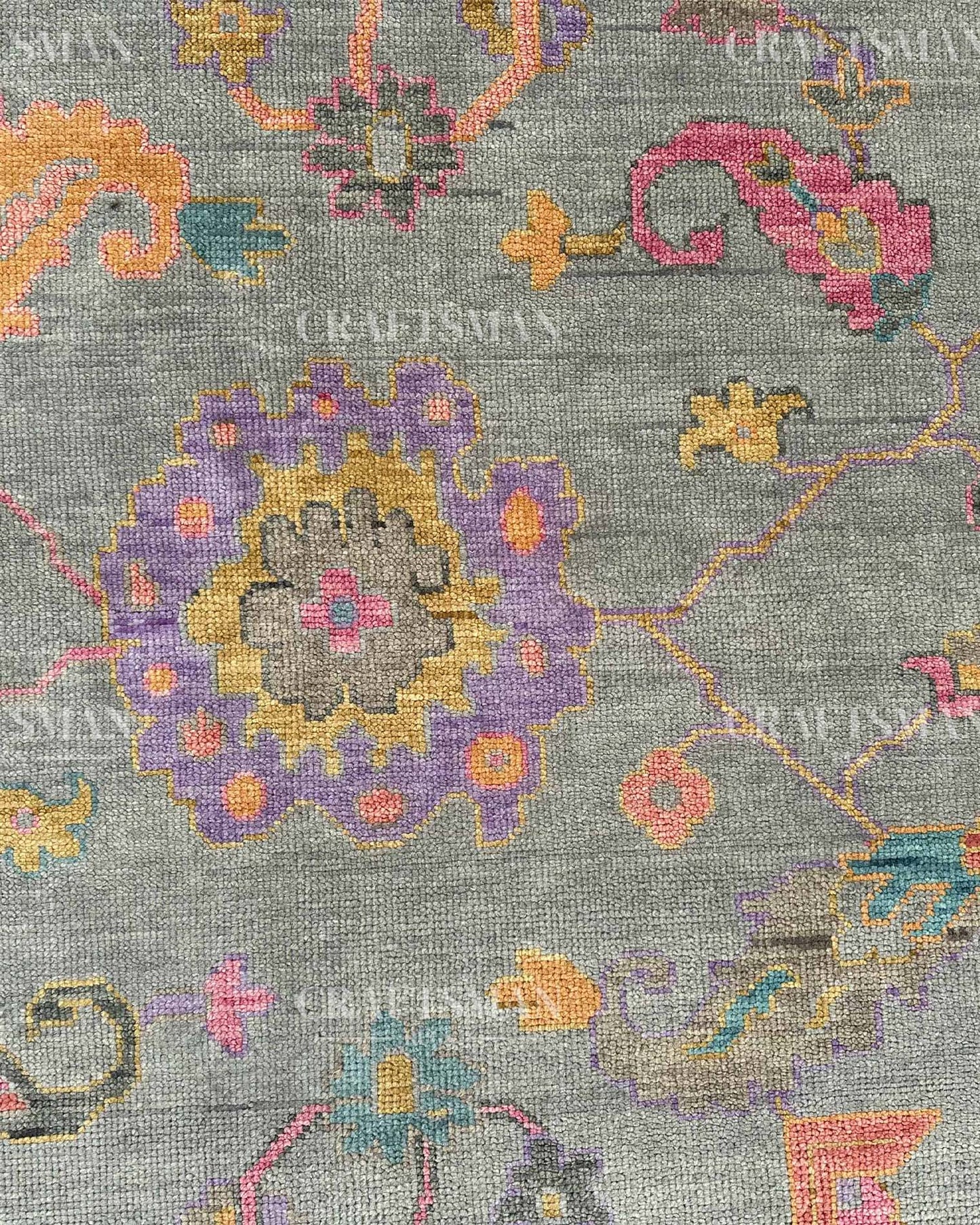 Avron Wool Hand-Knotted Oushak-Inspired Rug