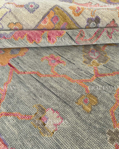 Firra Wool Hand-Knotted Oushak-Inspired Rug