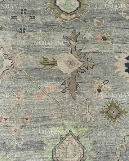 Sovra Wool Hand-Knotted Oushak-Inspired Rug