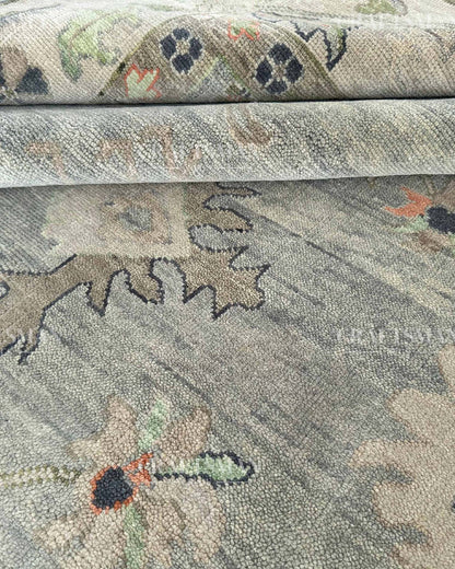 Sovra Wool Hand-Knotted Oushak-Inspired Rug