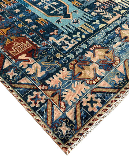 Tavrin Wool Hand-Knotted Oushak-Inspired Rug