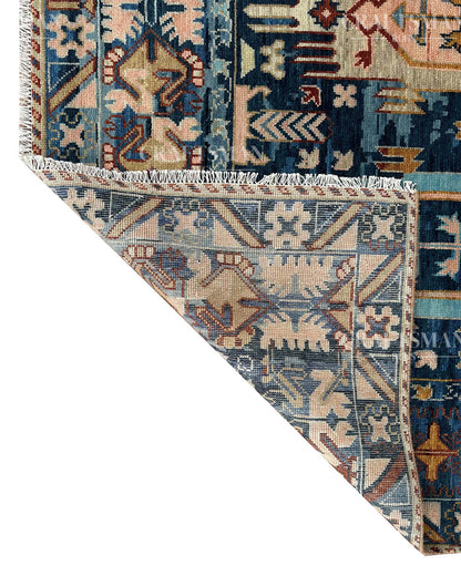 Tavrin Wool Hand-Knotted Oushak-Inspired Rug