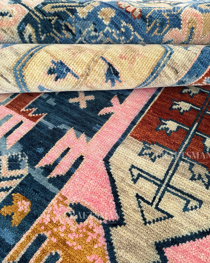 Tavrin Wool Hand-Knotted Oushak-Inspired Rug