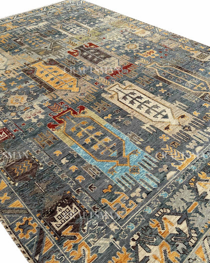 Terlis Wool Hand-Knotted Oushak-Inspired Rug