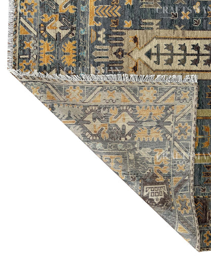 Terlis Wool Hand-Knotted Oushak-Inspired Rug