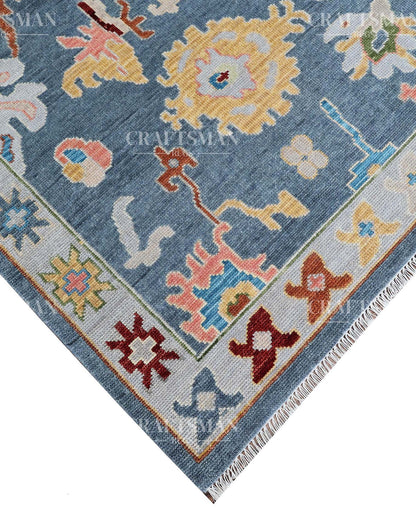 Norin Wool Hand-Knotted Oushak-Inspired Rug