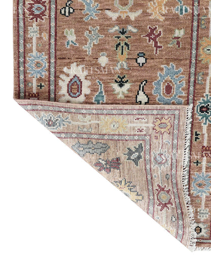 Caldra Wool Hand-Knotted Oushak-Inspired Rug