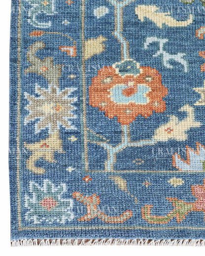 Valen Wool Hand-Knotted Oushak-Inspired Rug