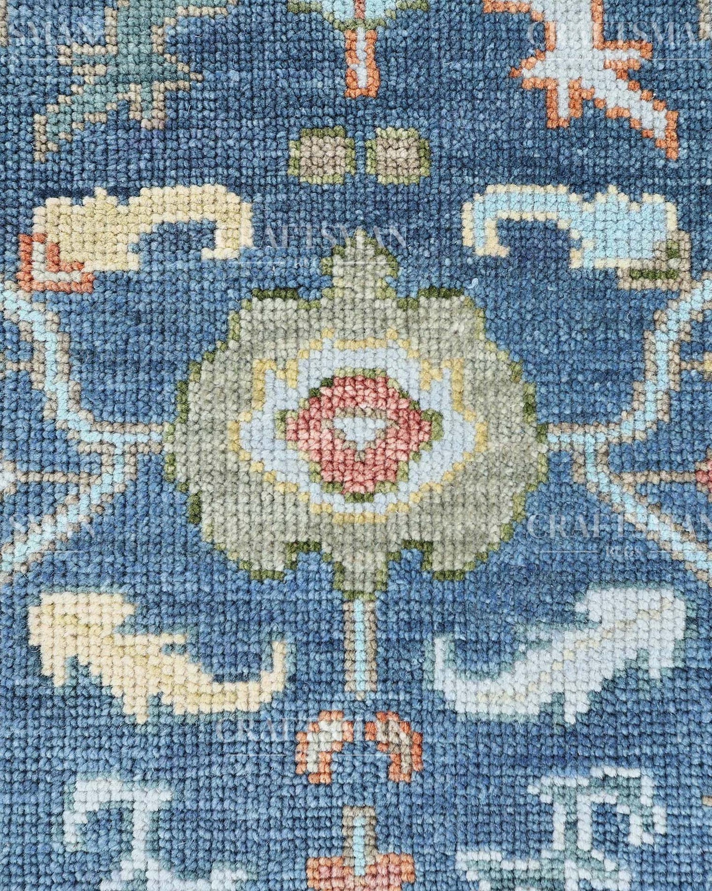 Valen Wool Hand-Knotted Oushak-Inspired Rug