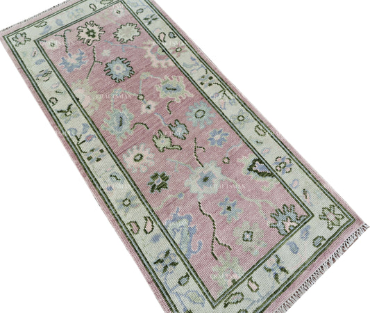 Amrin Wool Hand-Knotted Oushak-Inspired Rug