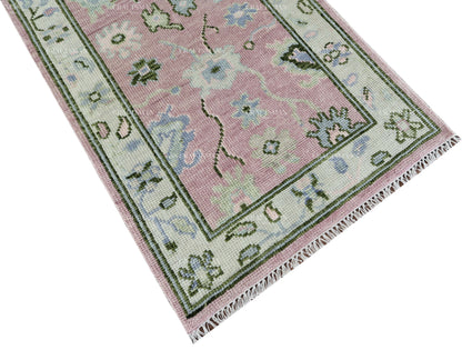 Amrin Wool Hand-Knotted Oushak-Inspired Rug