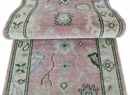 Amrin Wool Hand-Knotted Oushak-Inspired Rug