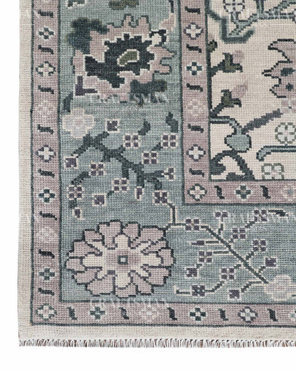 8x10 feet Wool Hand-Knotted Oushak-Inspired Rug | Craftsman Rugs Exclusive