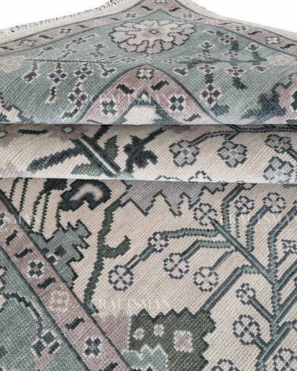 8x10 feet Wool Hand-Knotted Oushak-Inspired Rug | Craftsman Rugs Exclusive