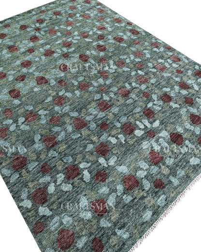 Orlan Wool Hand-Knotted Oushak-Inspired Rug