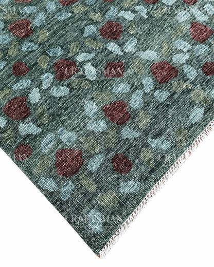 Orlan Wool Hand-Knotted Oushak-Inspired Rug