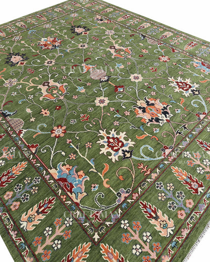 Aeris Wool Hand-Knotted Oushak-Inspired Rug