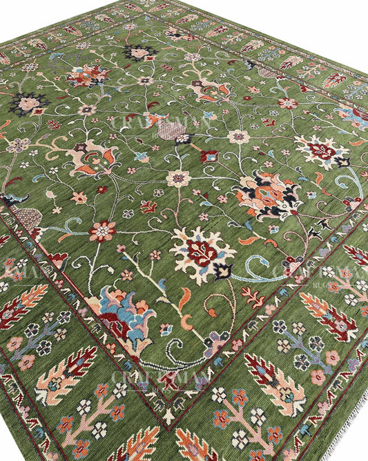 Aeris Wool Hand-Knotted Oushak-Inspired Rug