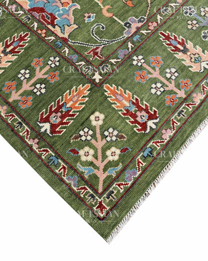 Aeris Wool Hand-Knotted Oushak-Inspired Rug