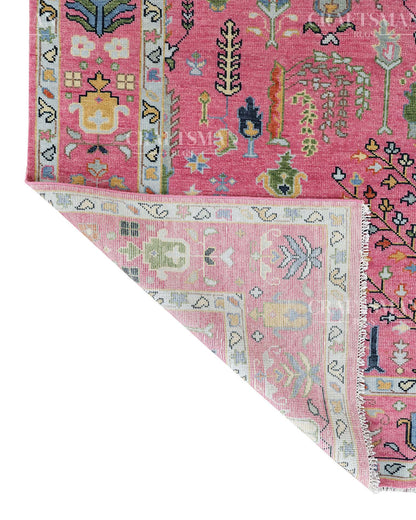 Lorin Wool Hand-Knotted Oushak-Inspired Rug