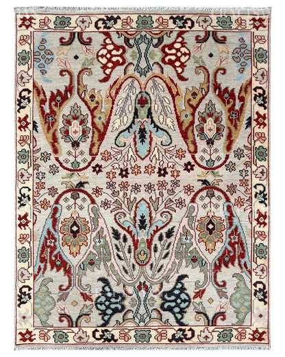 Serin Wool Hand-Knotted Oushak-Inspired Rug