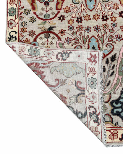 Serin Wool Hand-Knotted Oushak-Inspired Rug