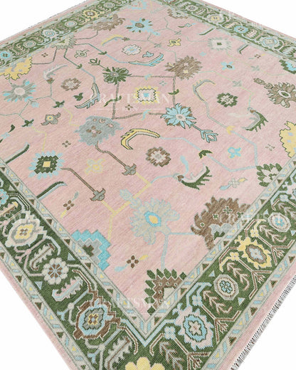 Corlin Wool Hand-Knotted Oushak-Inspired Rug
