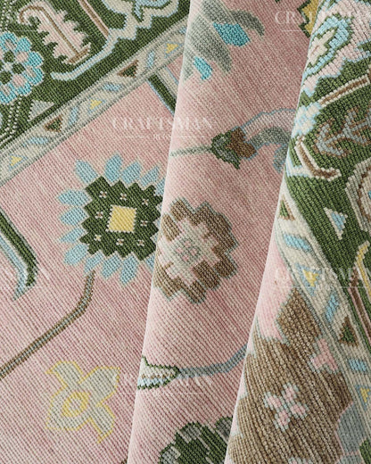Corlin Wool Hand-Knotted Oushak-Inspired Rug