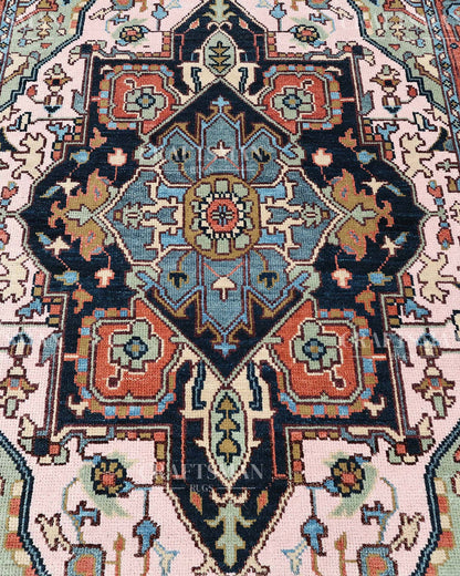 Ferin Wool Hand-Knotted Oushak-Inspired Rug