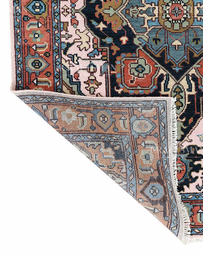 Ferin Wool Hand-Knotted Oushak-Inspired Rug