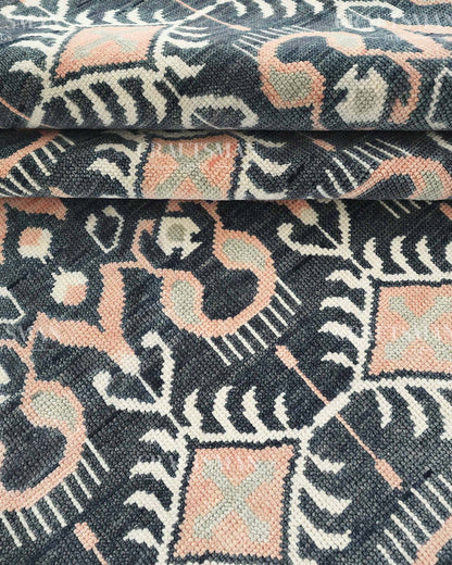 Kadris Wool Hand-Knotted Oushak-Inspired Rug