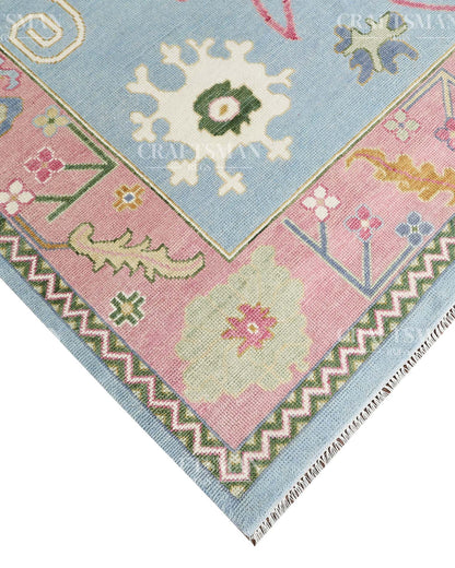 Nolvir Wool Hand-Knotted Oushak-Inspired Rug