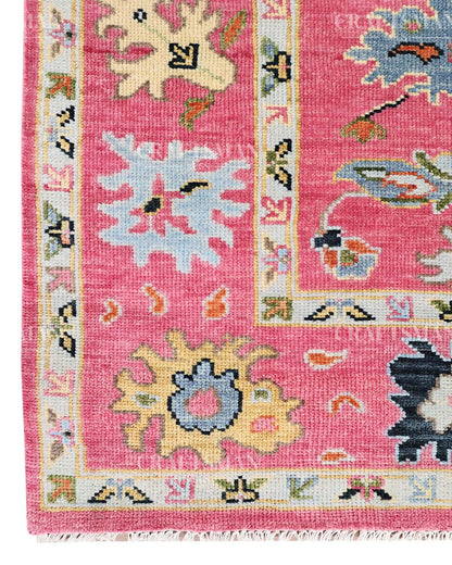 8x10 feet Wool Hand-Knotted Oushak-Inspired Rug | Craftsman Rugs Exclusive