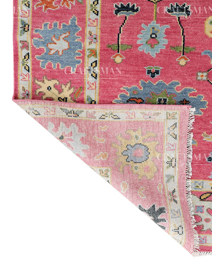 8x10 feet Wool Hand-Knotted Oushak-Inspired Rug | Craftsman Rugs Exclusive