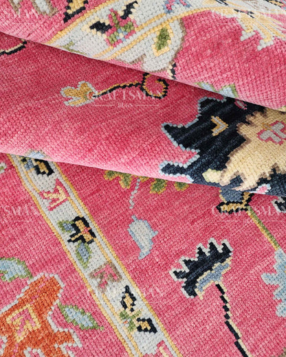 8x10 feet Wool Hand-Knotted Oushak-Inspired Rug | Craftsman Rugs Exclusive