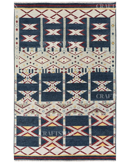 Navaro Geometric Hand-Knotted Wool Rug – Southwestern Inspired Design | Made to Order | Craftsman Rugs Exclusive