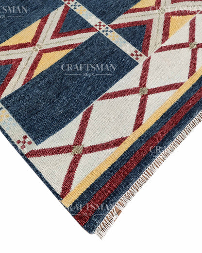 Navaro Geometric Hand-Knotted Wool Rug – Southwestern Inspired Design | Made to Order | Craftsman Rugs Exclusive