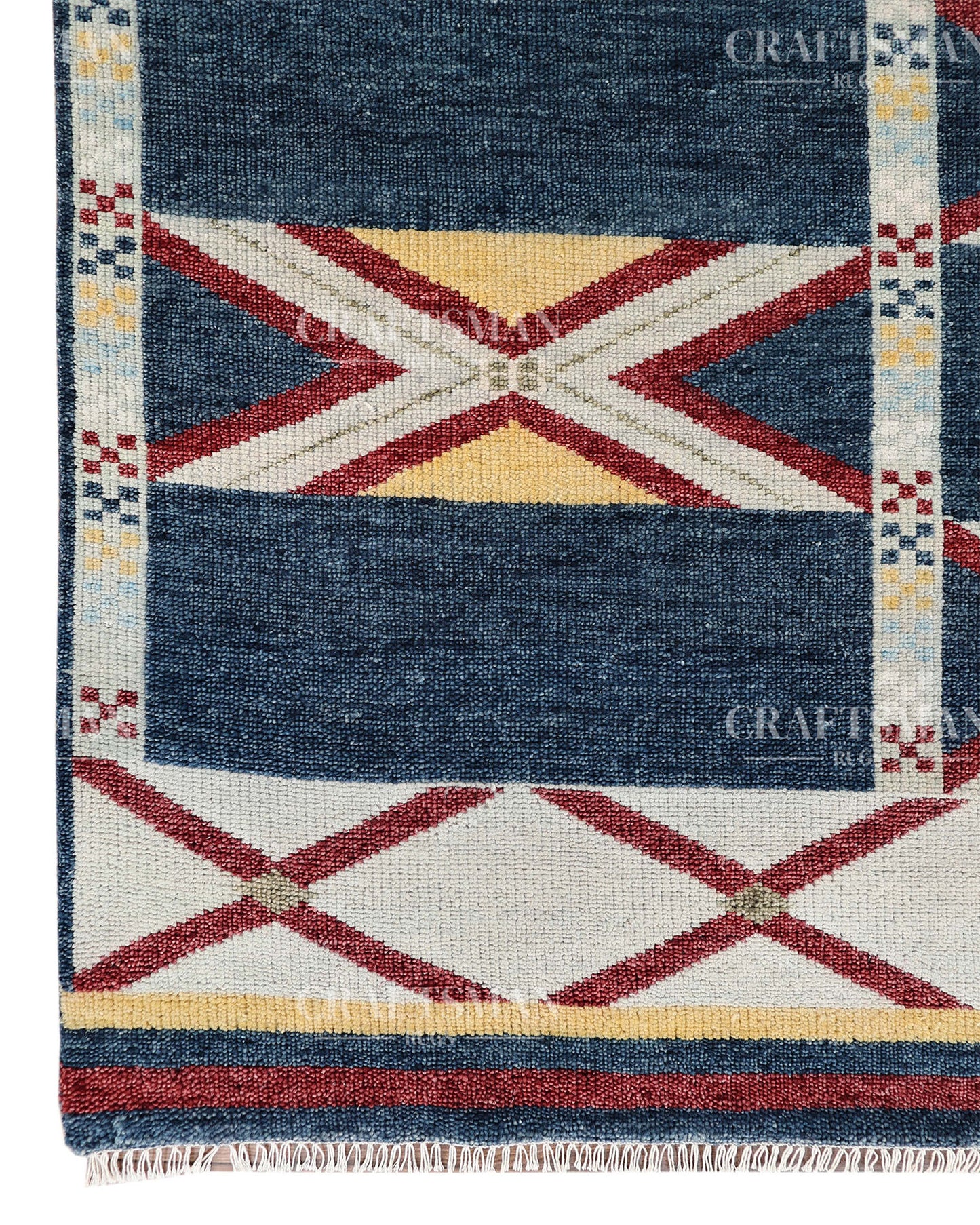 Navaro Geometric Hand-Knotted Wool Rug – Southwestern Inspired Design | Made to Order | Craftsman Rugs Exclusive