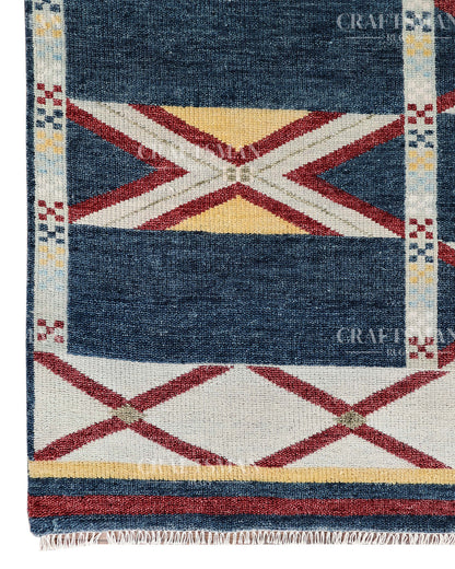 Navaro Geometric Hand-Knotted Wool Rug – Southwestern Inspired Design | Made to Order | Craftsman Rugs Exclusive