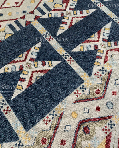 Navaro Geometric Hand-Knotted Wool Rug – Southwestern Inspired Design | Made to Order | Craftsman Rugs Exclusive