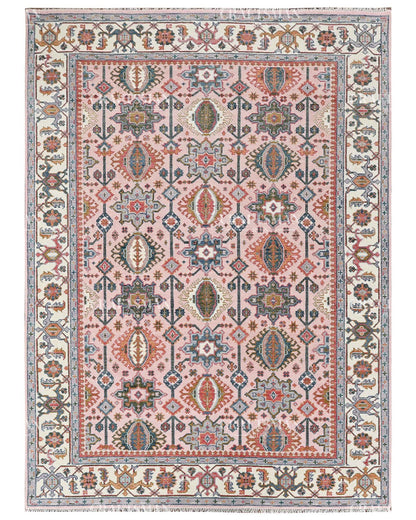 Twyra Wool Hand-Knotted Oushak-Inspired Rug