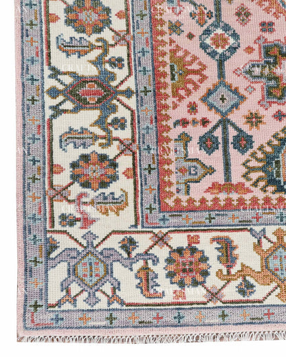 Twyra Wool Hand-Knotted Oushak-Inspired Rug