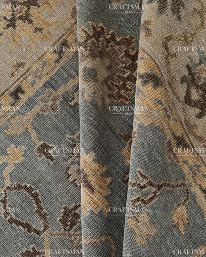 Spindra Wool Hand-Knotted Oushak-Inspired Rug