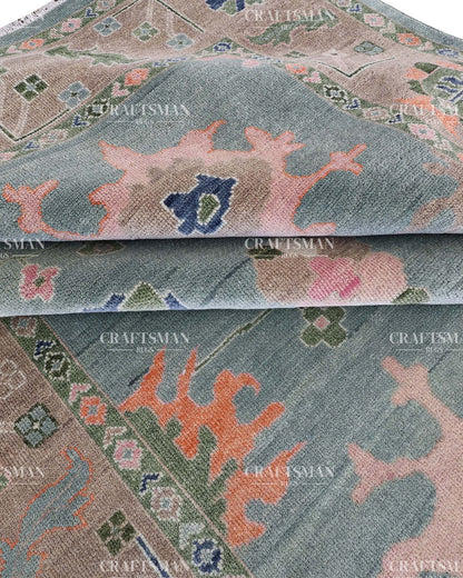 Aurea Wool Hand-Knotted Oushak-Inspired Rug