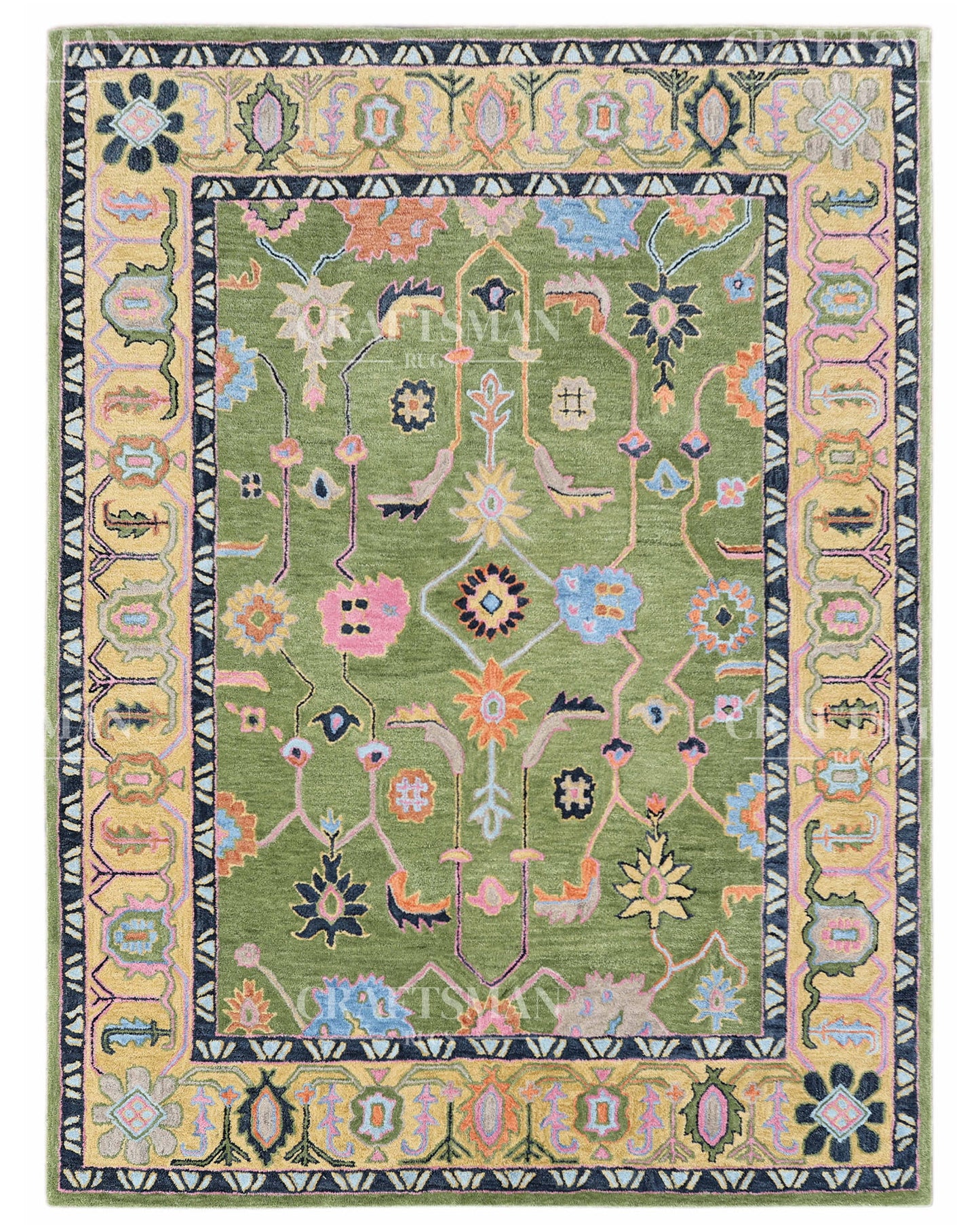 6x8 feet Wool Hand-Tufted Rug | Craftsman Rugs Exclusive