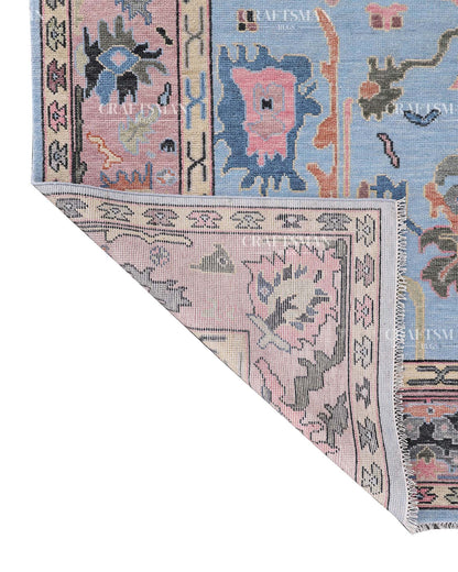 Eloria Wool Hand-Knotted Oushak-Inspired Rug