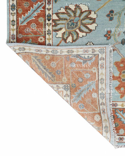 Thalora Wool Hand-Knotted Oushak-Inspired Rug