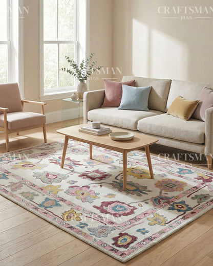 6x8 feet Wool Hand-Tufted Rug | Craftsman Rugs Exclusive
